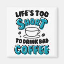 Suche nach kaffeeliebhaber magnete Typografie