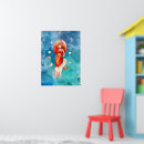 Suche nach meerjungfrau für kinder poster Blau