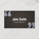 Suche nach videoproduktion visitenkarten Direktor