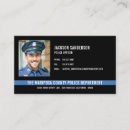 Suche nach dünne blaue linie visitenkarten Detektiv