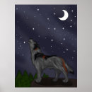 Suche nach grauer wolf poster Nacht