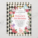 Suche nach alice im wunderland geburtstag einladungen Aquarell