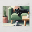 Suche nach schwarze katze postkarten Tierliebhaber