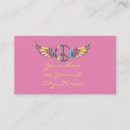 Suche nach friedenssymbol visitenkarten Hippie