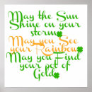 Suche nach irischer segen poster Grün