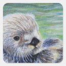 Suche nach seeotter aufkleber Niedlicher otter