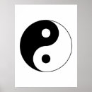 Suche nach yin yang symbol poster Schwarz