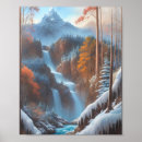 Suche nach wasserfall poster Berge
