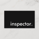 Suche nach inspektion visitenkarten Inspektor