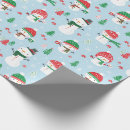 Suche nach schneemann geschenkpapier Blau
