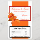 Suche nach blumen 14x21 flyer Orange