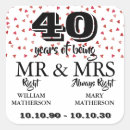 Suche nach 40 hochzeitstag aufkleber Couple
