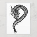 Suche nach weißer drache postkarten Schwarz weiß