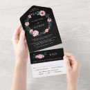 Suche nach rosa schwarze hochzeit einladungen Für sie/ihn