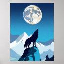 Suche nach heulender wolf poster Vollmond