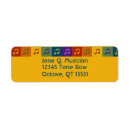 Suche nach musiknoten rücksende aufkleber Bunt