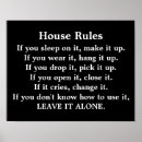 Suche nach house rules poster Hausordnung