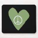 Suche nach friedenszeichen mousepads Herz