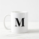 Suche nach monogramm m tassen Initial