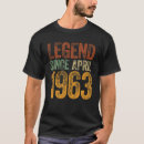 Suche nach legende seit 1963 tshirts April