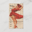 Suche nach rotes kleid visitenkarten Dame