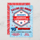 Suche nach ninja krieger einladungen Kinder