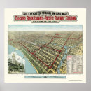 Suche nach chicago map poster Topographie
