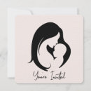 Suche nach mutter und kind einladungen Silhouette