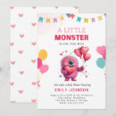 Suche nach niedliche monster einladungen Babydusche