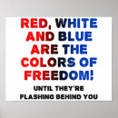 Suche nach red white and blue poster Rot