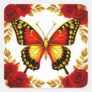 Suche nach goldener schmetterling aufkleber Rot