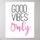 Suche nach nur gute schwingungen poster Typografie
