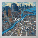 Suche nach boston map poster Usa