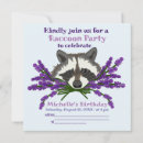 Suche nach raccoon party einladungen Müllpanda