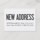 Suche nach mitteilung visitenkarten Neue adresse