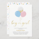 Suche nach gender reveal shower baby einladungen Gold