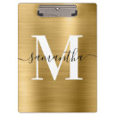 Suche nach metallic gold klemmbrett Monogramm
