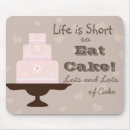 Suche nach das leben ist kurz mousepads Kuchen