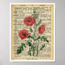 Suche nach antike botanische illustration poster Rot