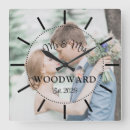 Suche nach moderne hochzeit wanduhren Newly weds