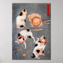 Suche nach japanische katze poster Für sie