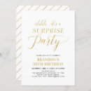 Suche nach surprise 50th birthday party einladungen Gold