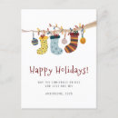 Suche nach weihnachtssocken postkarten Strumpf