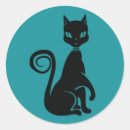 Suche nach katzen silhouette aufkleber Schwarzkatze