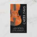 Suche nach musikinstrument visitenkarten Violine