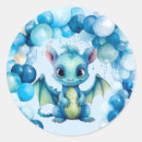 Suche nach niedlicher drache aufkleber Aquarell