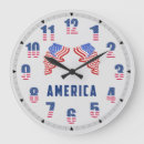 Suche nach amerika wanduhren Amerikanische flagge
