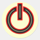 Suche nach power symbol aufkleber Rot