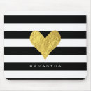 Suche nach schwarz weiße streifen mousepads Herz