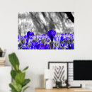 Suche nach blumenfeld poster Blau